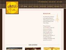 Tablet Screenshot of patricksbakerycafe.com